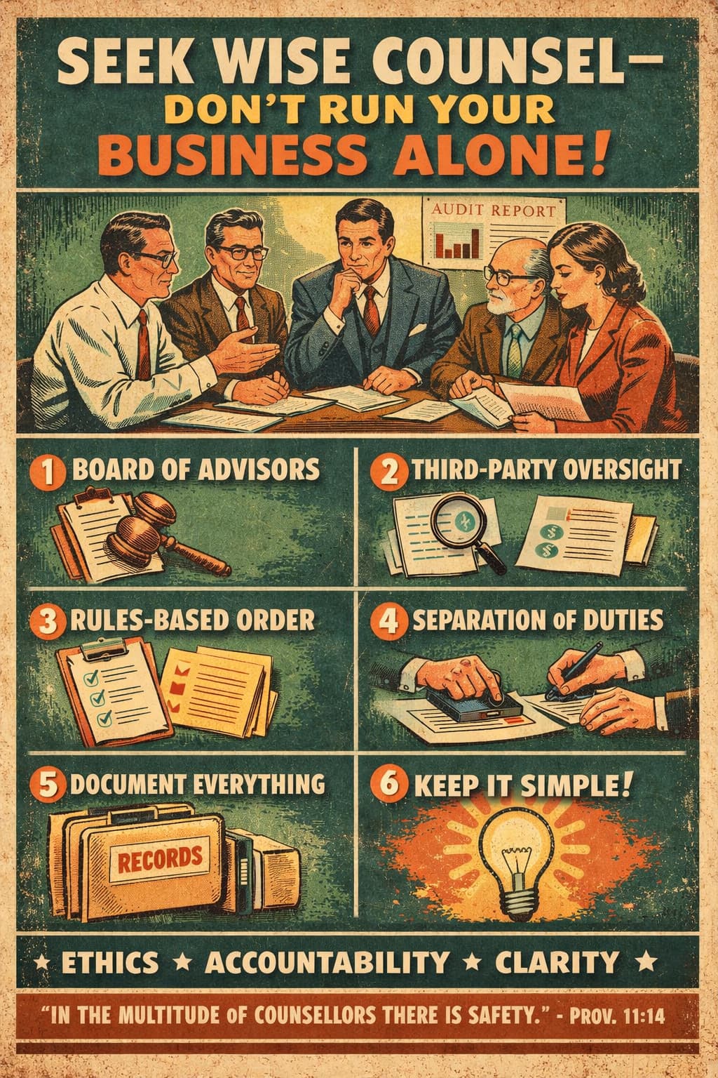 Seek Wise Counsel — Don’t Run Your Business Alone